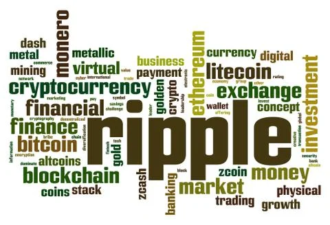 Ripple word cloud Stock-Illustration