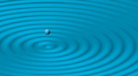 Rippled blue background for banner, poster, flyer, card, cover, brochure. Stock Illustration