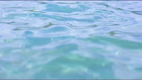 Rippled in clean water surface Stock Footage 76134066