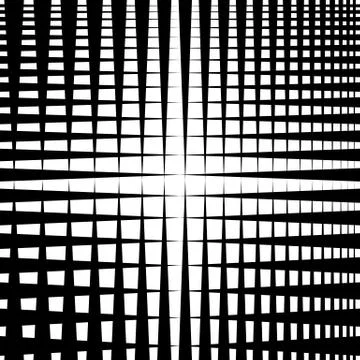 Rippled grid, mesh - Intersecting lines texture, abstract monochrome geometri Stock Illustration