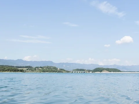 Rippled lake Stock Footage 75036645