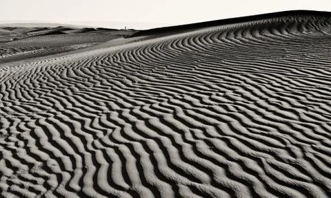 Rippled sand Stock Photos