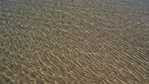Rippled sandy lake bottom Stock Footage 73276381