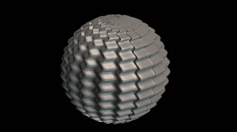 Rippled sphere Stock-Footage 64804478