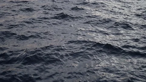 Rippled water of river surface, closeup view from embankment or bridge 스톡 동영상 167309775