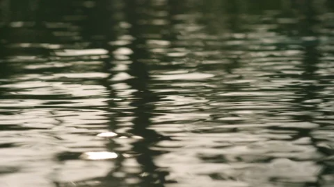 Rippled water surface at dusk Stock Footage 106326475