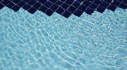 Rippled Water Surface Of Pool. Hotel, Summer, Swimming, Waves. Background. Video stock 64656333