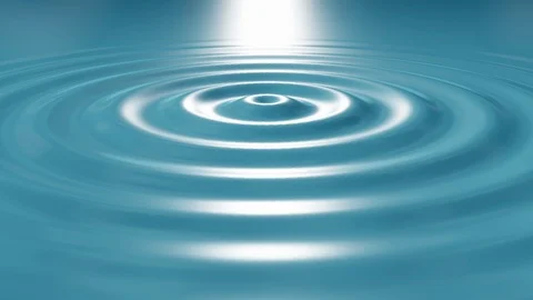 Rippled of water surface slow motion abstract background 3d cg loop animation Stock Footage 114349399