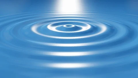 Rippled of water surface slow motion abstract background 3d cg loop animation Stock Footage 114350200