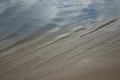 Rippled wide river surface Stock Photos