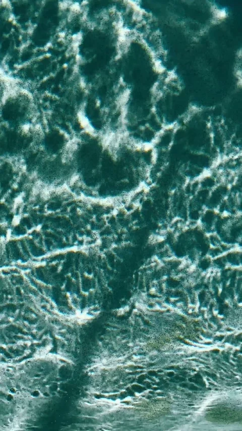 Ripples and Reflections in Calm Pool Water Stock Footage 295664379