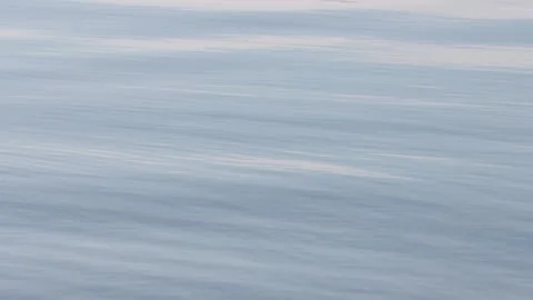 Ripples and smooth waves on calm sea water Stock Footage 335540147