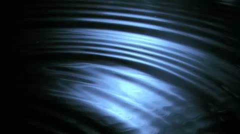 Ripples appearing in super slow motion on the water surface Stock Footage