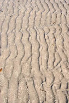 Ripples in the beach sand Foto stock