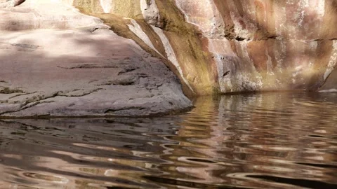 Ripples below seep Stock Footage 308490526