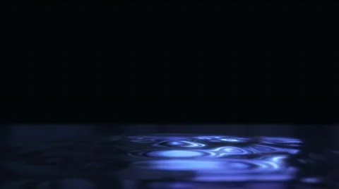 Ripples Center blue Stock Footage