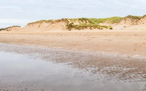 Ripples on Formby beach Stock Photos