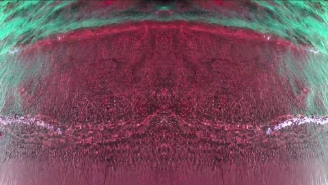 Ripples of the ocean with pattern effects and colour Stock Footage 316521856