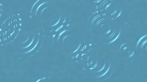 Ripples of rain spreading on the surface of the water Stock Illustration