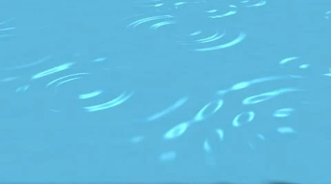 Ripples of rain spreading on the surface of the water Stock Illustration