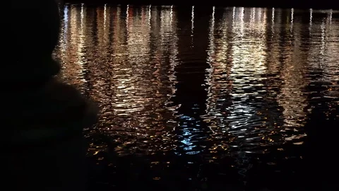 Ripples on the river Video stock 117217358