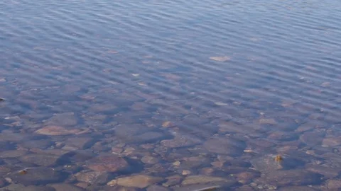 Ripples in Scottish Loch Stock Footage 77057676