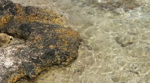 Ripples of water between the rocks Stock Footage 12038510