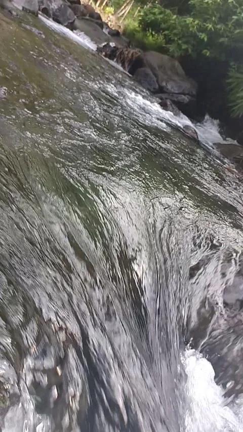 Ripples of water flowing between the rocks Stock Footage 237016545