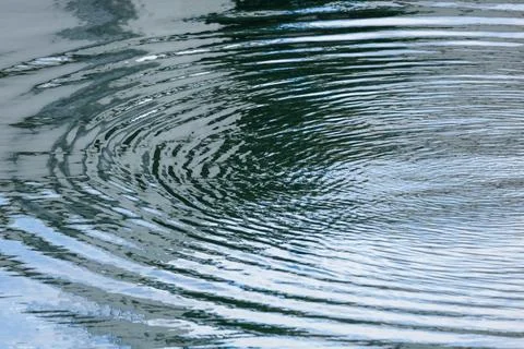 Ripples on Water Forming an Abstract Pattern Stock Photos