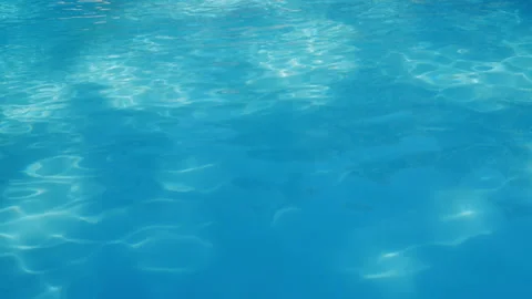 Ripples on the water of the pool. Stock Footage 346721316