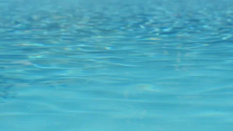 Ripples on the water of the pool, transparent, sparkling, inviting surface Stock Footage 339929172