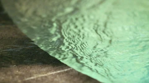 Ripples on the water in the pool. Vacation concept Stock Footage 252116476