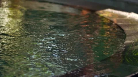 Ripples on the water in the pool. Vacation concept 库存影片 252116525