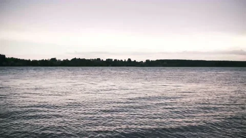 Ripples of water on the river Stock Footage 157142194