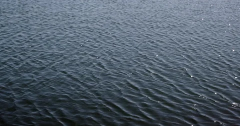 Ripples on the water surface on a windy day at sea 動画素材 132227572