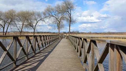 Ripples of water - view from the bridge Stock-Footage 178596740