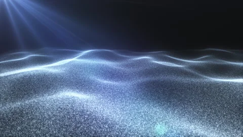 Rippling abstract ocean in the rays of the blue sun 스톡 동영상 252832673