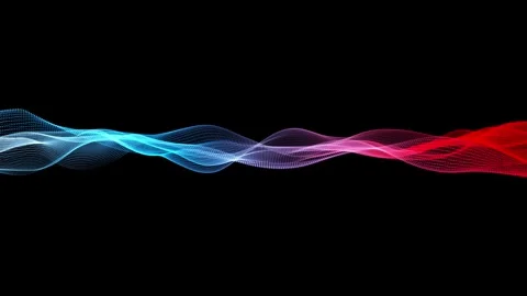 Rippling abstract waveform animation background concept Stock Footage 299569608