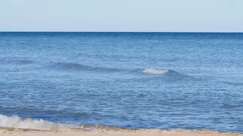 Rippling blue ocean waves Stock Footage 232870009