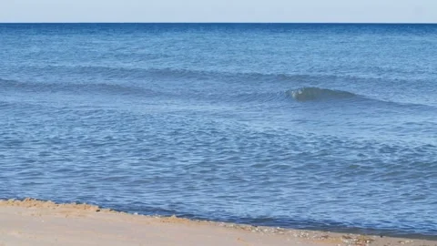 Rippling blue ocean waves Stock Footage 232870019