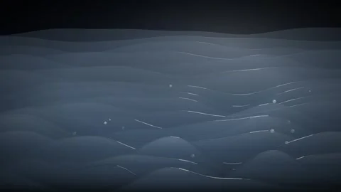 Rippling Blue Wave Layer Loop - Deep Liquid Metal Backdrop Video stock 341955864