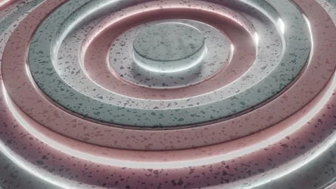 Rippling rings with a unique terrazzo texture in shades of pink, white, and.. Stock Footage 292902892