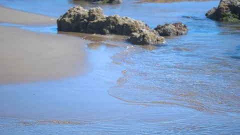 Rippling on the Shore Stock Footage 91190602