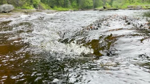 Rippling Stream Water 2 Video stock 154965463