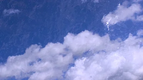 Rippling water background and cloud reflections Stock Footage 40831745