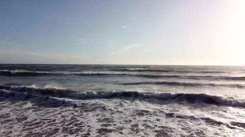 Rippling water off the coast Stock Footage 154661093