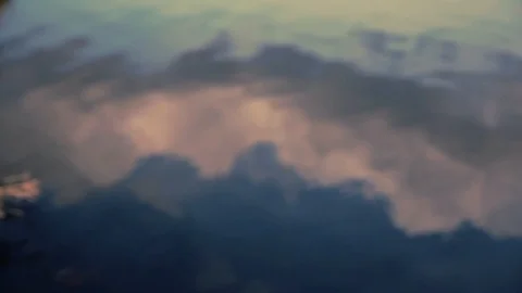 Rippling Water on Lake with a Reflection of Clouds Stock Footage 88131963