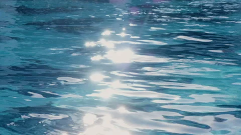 Rippling Water with Sunlight Reflections Stock Footage 282931878