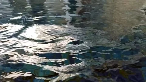 Rippling Water Surface in Pool Stock Footage 274630632