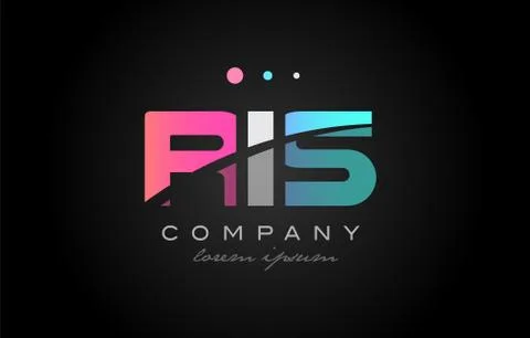 RIS r i s three letter logo icon design Stock Illustration